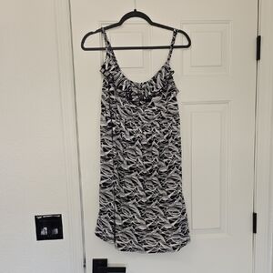 Black and White Patterned Dress